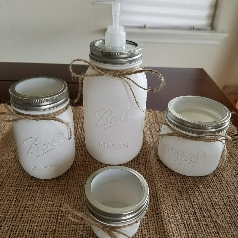 New Bathroom mason jar set
